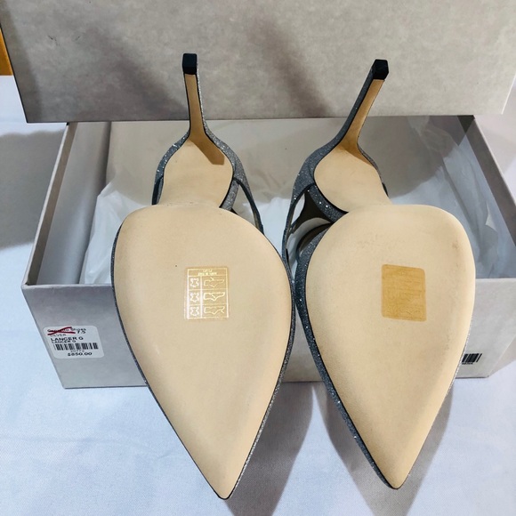 SOLD! Authentic Jimy Choo Lancer 100 Glitter Pumps - Picture 6 of 8